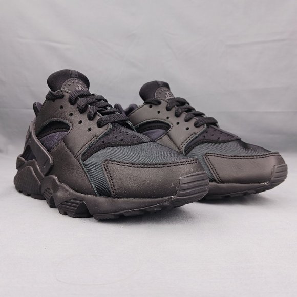 Nike Air Huarache Women's Running Shoes Triple Black DH4439 001 Sizes 6-7 - Picture 2 of 8